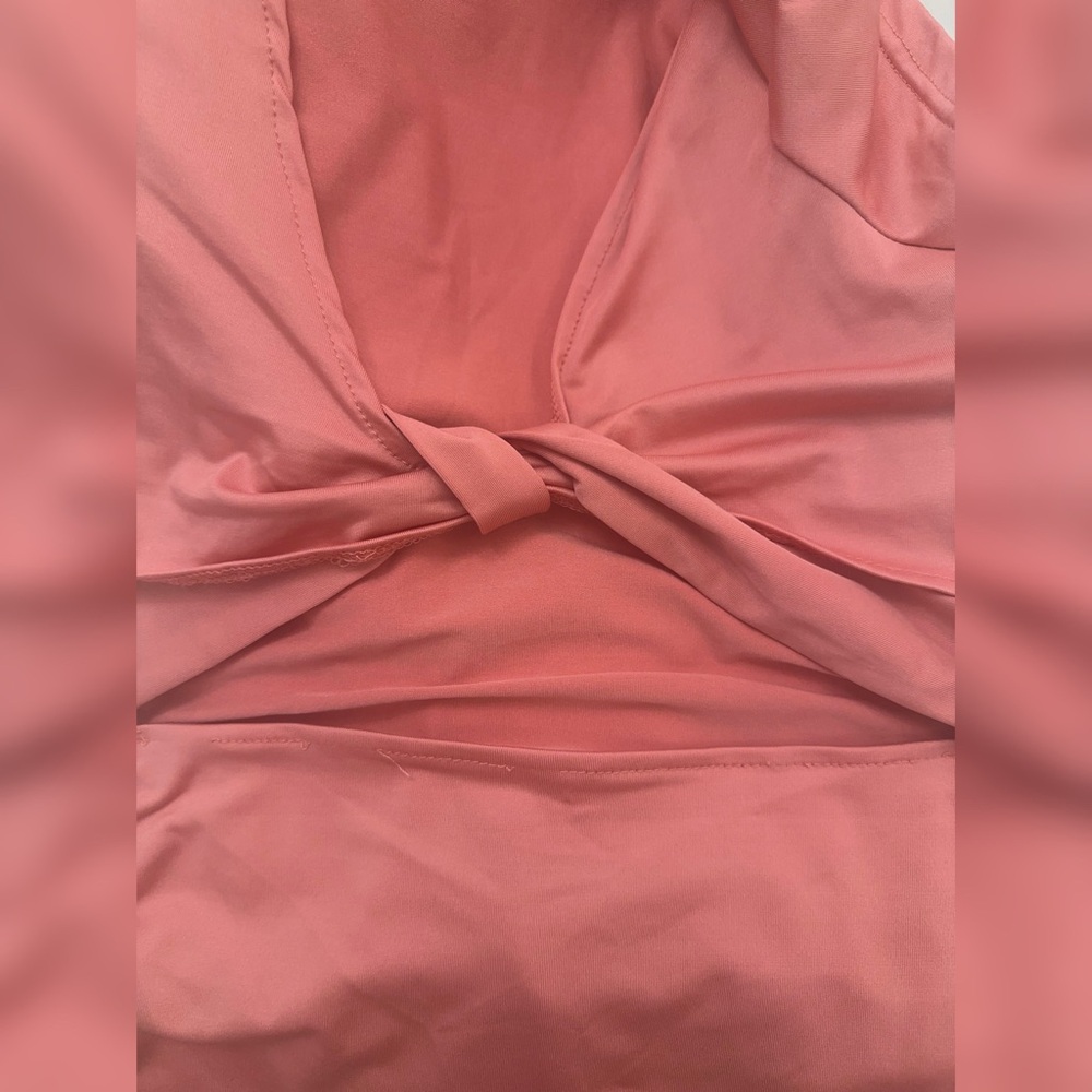 Pink Ruched Cut-Out Mini Dress - Picture 5 of 5